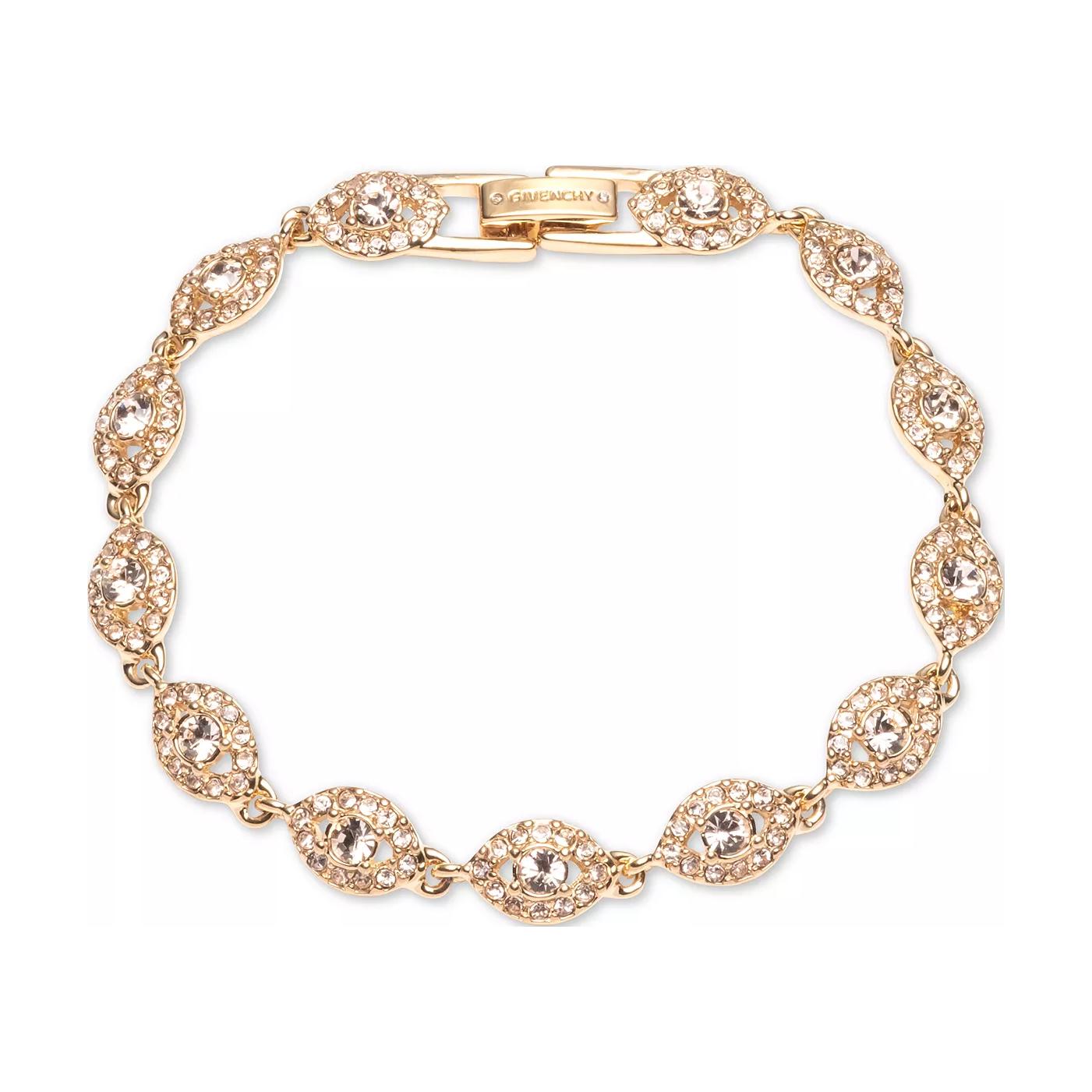 Givenchy Hollow Design Imitation Crystal Metal Bracelet Women bracelets Gold Silver 60511313/60511314 Gold