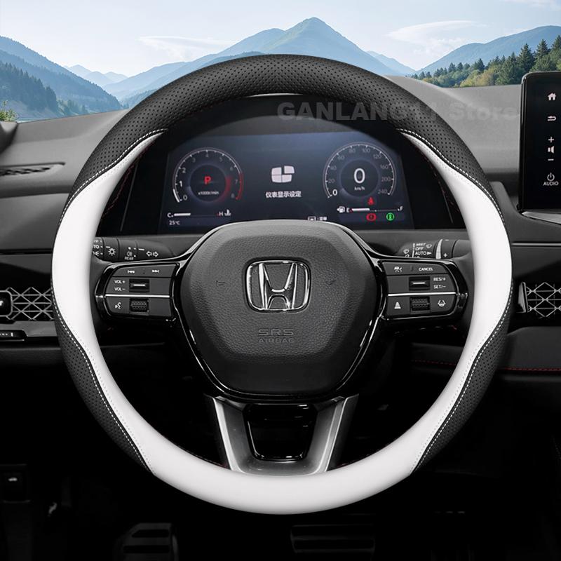 Leather Car Steering Wheel Cover For Honda Civic 10th 11th Accord 11th 2008-2026 Auto Interior Honda Accord 11th Accessories
