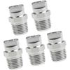 Baosity 5 Pieces 1/4 Inch High Pressure Washer Spray Fan Nozzle Tip 65 Degree Stainless Easy To Install