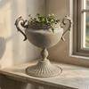 Trophy Urn Stand Curled Handles Planter Fluted Base Pedestal