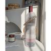 Handcrafted Wine Tote Handmade Wine Sleeve Marble Resin Handle Water Bottle Holder Practical Insulation Cup Bags