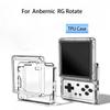 For ANBERNIC RG Rotate Console Transparent Soft Silicone Protective Case Clear Black TPU Protective Case Gaming Accessories