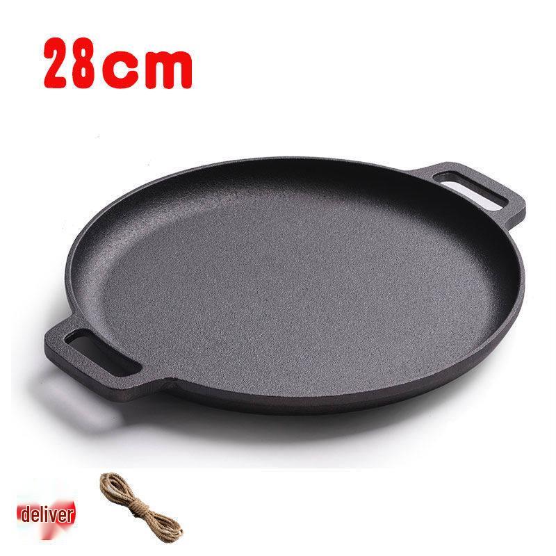 Naijiang Double-Handle Cast Iron Crepe & Pancake Pan