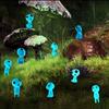10Pcs Luminous Resin Ghost Figures, Miniature Alien Decor For Aquarium, Diy Terrarium Crafts, Halloween Outdoor Decorations
