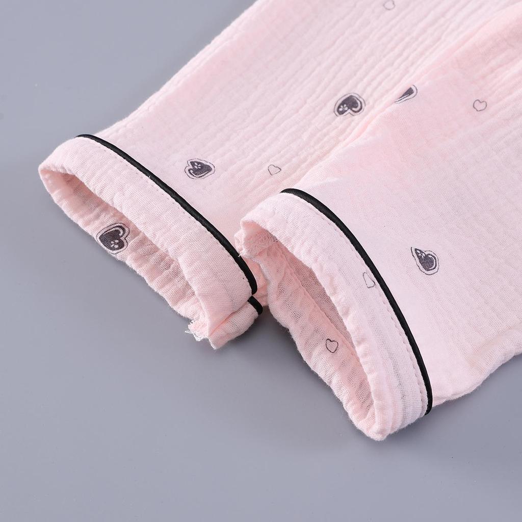 2025 Spring & Autumn Cartoon Pajamas: Long Sleeve, Double Layer Cardigan for Kids