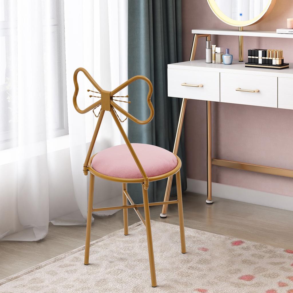 Butterfly-Shaped Vanity Chair Dining Chair Makeup Chair Butterfly Backrest Chair Load Bearing Capacity 100kg For Restaurants