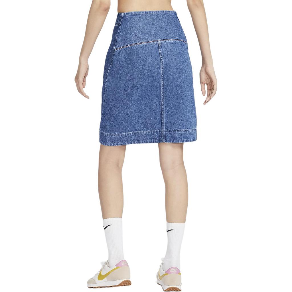 New Nike Sportswear Denim Short Skirts Women's Medium Blue HQ1472-441