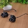 20X Magnifying Glasses Head Loupe with LED Light Head mounted Magnifier Binocular Loupe for Hands free Repairing Clock