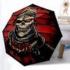 1PC Skull Mask Custom Name Automatic Open/Close, 8-Rib Durable Frame Compact Travel Umbrella for Men & Women D1222095