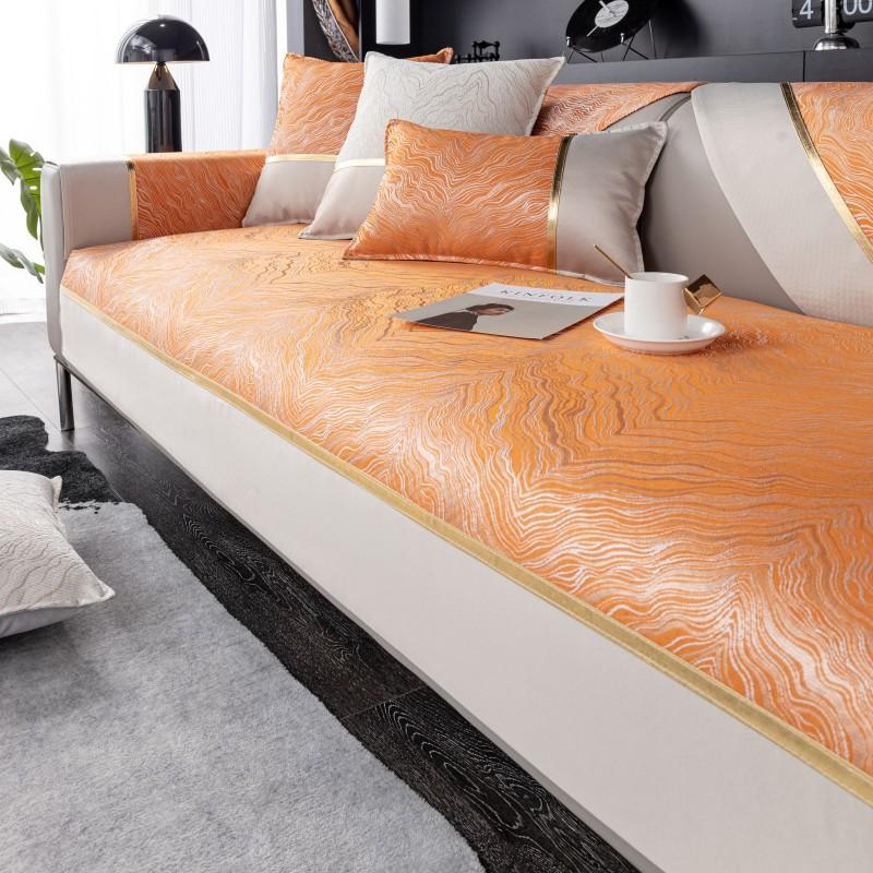 Chenille Wave Pattern Sofa Cushion Non-Slip Four Seasons Universal Modern Simple Cushion Armrest Backrest Towel Cover Cloth Cover Cover