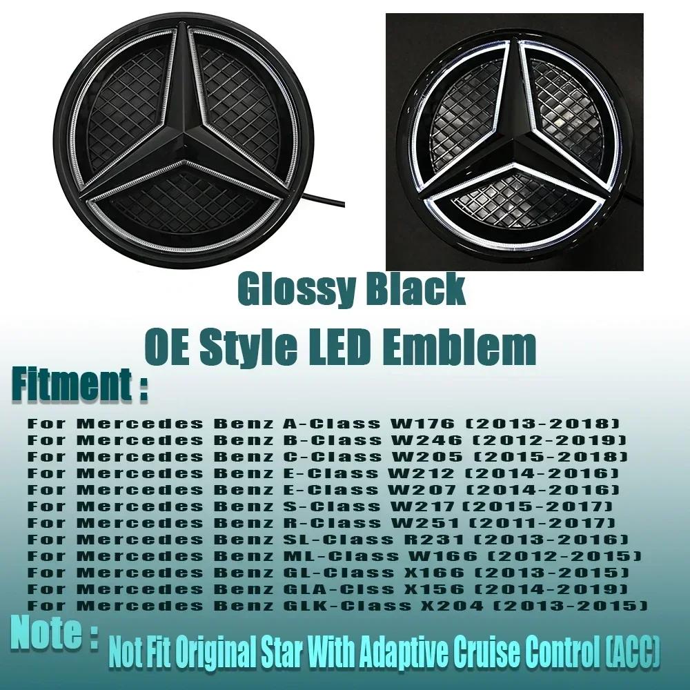 Naklejka Samochodowa Na Mercedes Benz Srebrna Ramka 3D Lustrzany Znak Dla Mercedes Benz Klasa A W176 B W246 C W205 Matowa Czerń Styl OE F