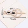 Pearl Hairpin, Advanced Sense, Exquisite Women'S English Alphanumeric Text Hairpin, Female Side Clip, Word Clip