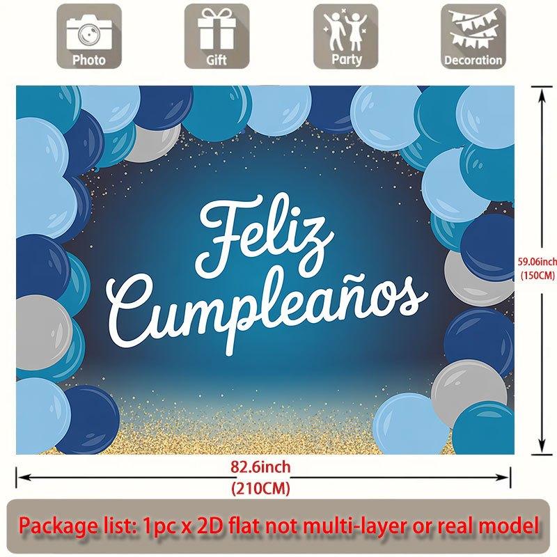 Party Backdrop Flat Feliz Cumpleaos Events Wedding Coming Ceremony Four Season Event Backdrop Decoration Front Door Decor Planners