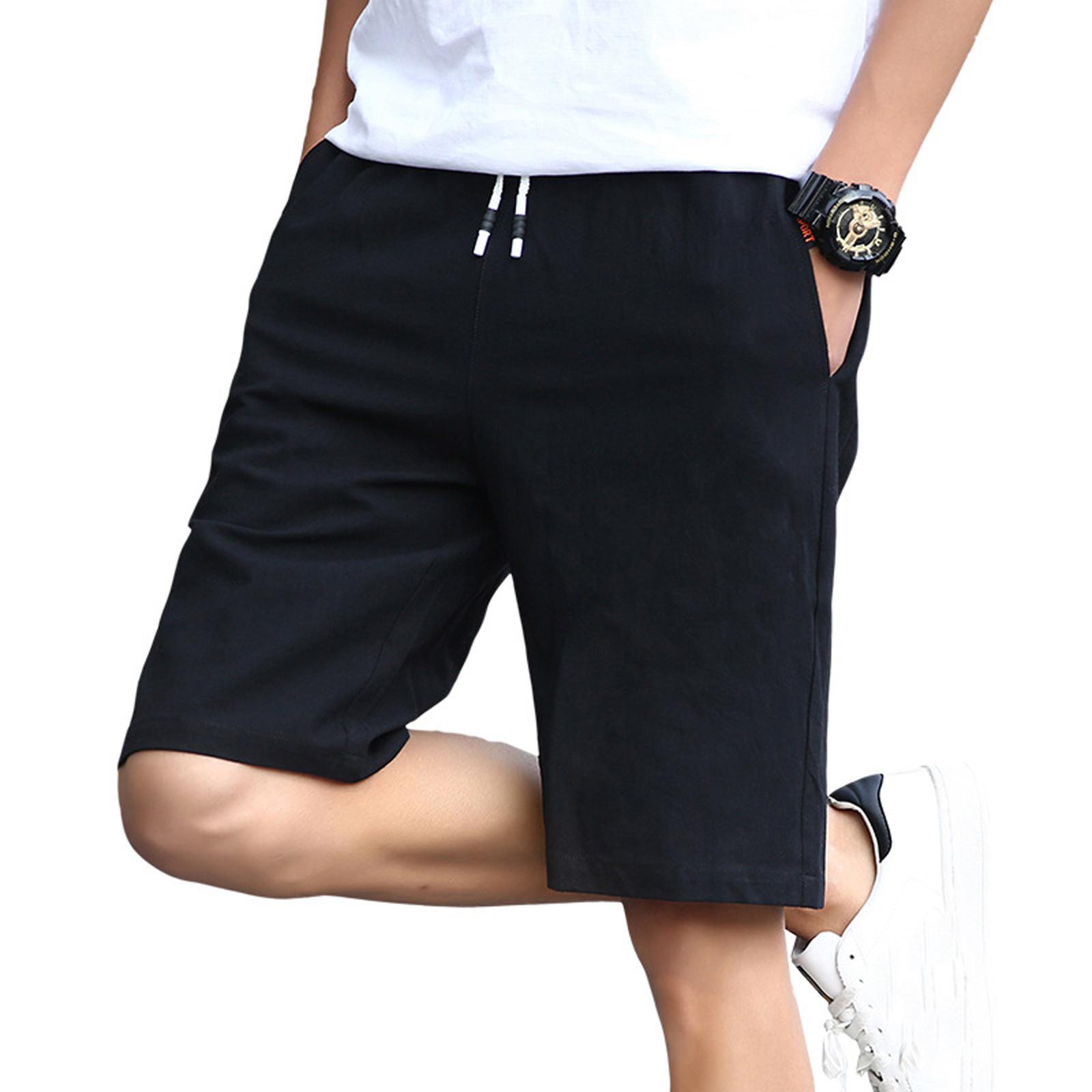 Men s Gym Shorts Quick Dry Lightweight Training Running Jogger Zipper Pockets XXXXL