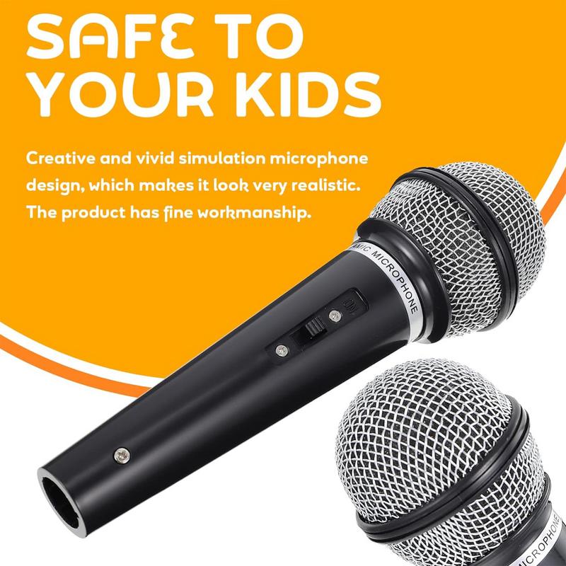Mini Prop Microphone Fake Stage Play Speaker Music Toys Pretend Play Toddler Toy Kids Model Musical Instrument Learning