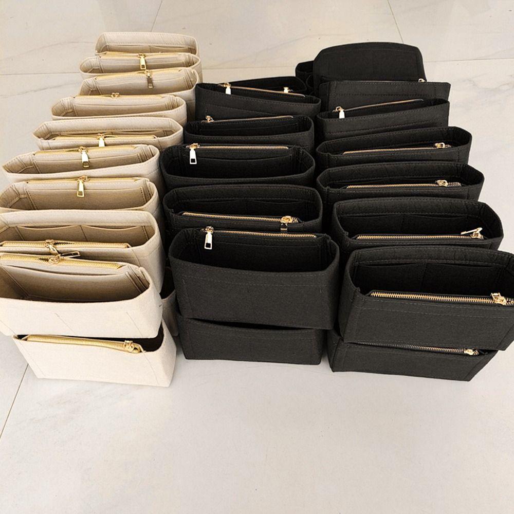 Portable Felt Handbag Insert Bag Black Khaki Storage Organization Internal Bag Purse Liner For Marmont