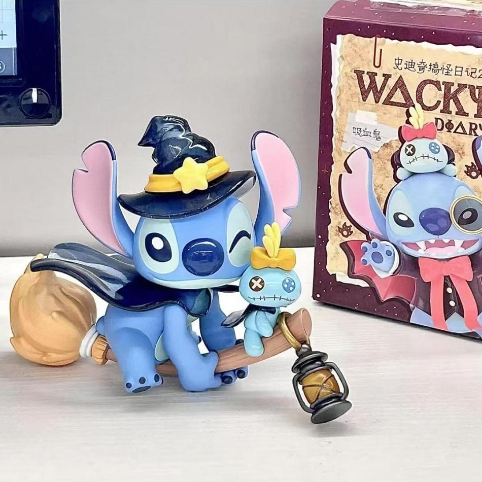 Latest Stitch Weird Diary Series Anime Figures Creative Cute Doll Statue Model   Plaything Kids Birthday Gifts