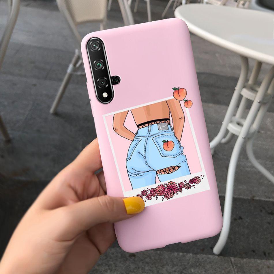 For Huawei Nova 5T Case Beautiful Girl Flower Phone Case For Huawei Nova5T YAL-L21 Soft Silicone Shockproof Back Cover Bumper