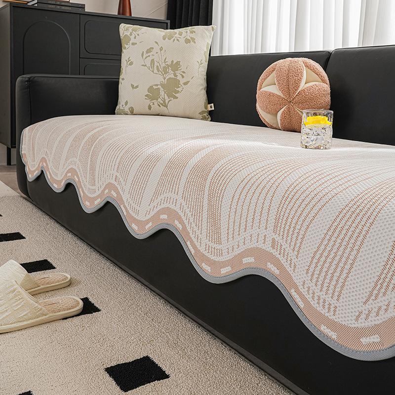 

Irregular Special-Shaped Cool Sofa Cushion Summer New Sofa Mat Fixed High-End Cover Cloth 70*70cm