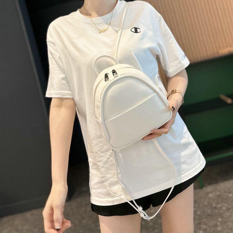 Premium going out fashionable foreign style casual versatile backpack schoolbag commuter backpack niche shoulder bag