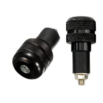 RYASHOP Bar End Cap, Black, Handle, End, Motorcycle, Bicycle, Aluminum, Bar End Plug, Durable, Stable, Anti-Vibration