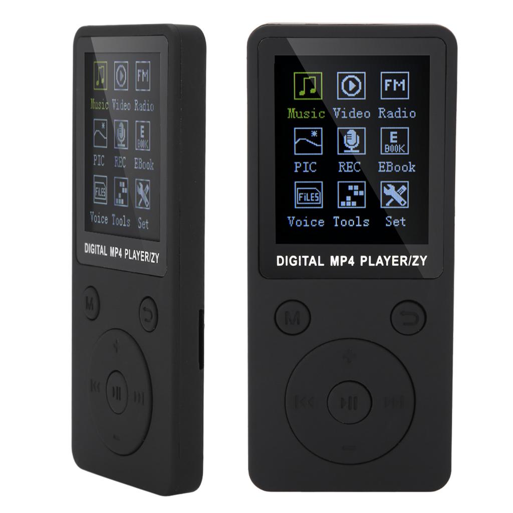 Portable Screen MP4 Music Player Support 32GB TF Card with Headphone Long Standby Time