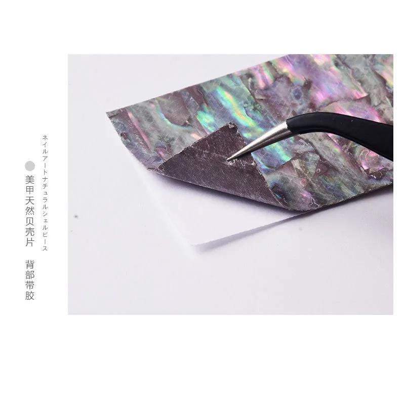 1Piece Natural Abalone Shell Mother of Pearl Laminate Sheet DIY Home Decoration Material Crafts Carved Slice Inlay 40x70mm