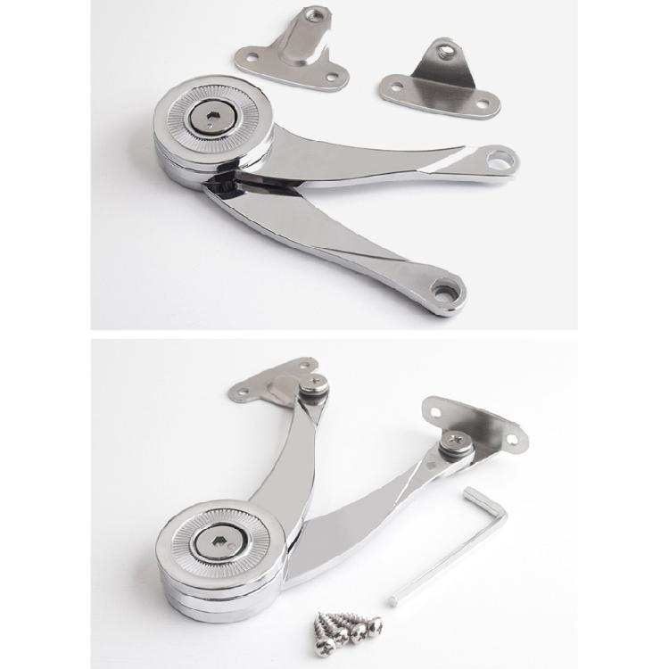 2Pcs Heavy Duty Lid Support Hinges Soft Close Lid Support Hinges Replacement Soft Close Chest Hinge for Kitchen Cabinet
