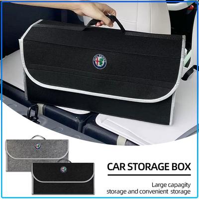 For 147 159 Giulietta Giulia Mito Spider Alpha Nheadrest Car Trunk Large Capacity Sundries Storage Box Organizer Bag Tool Case