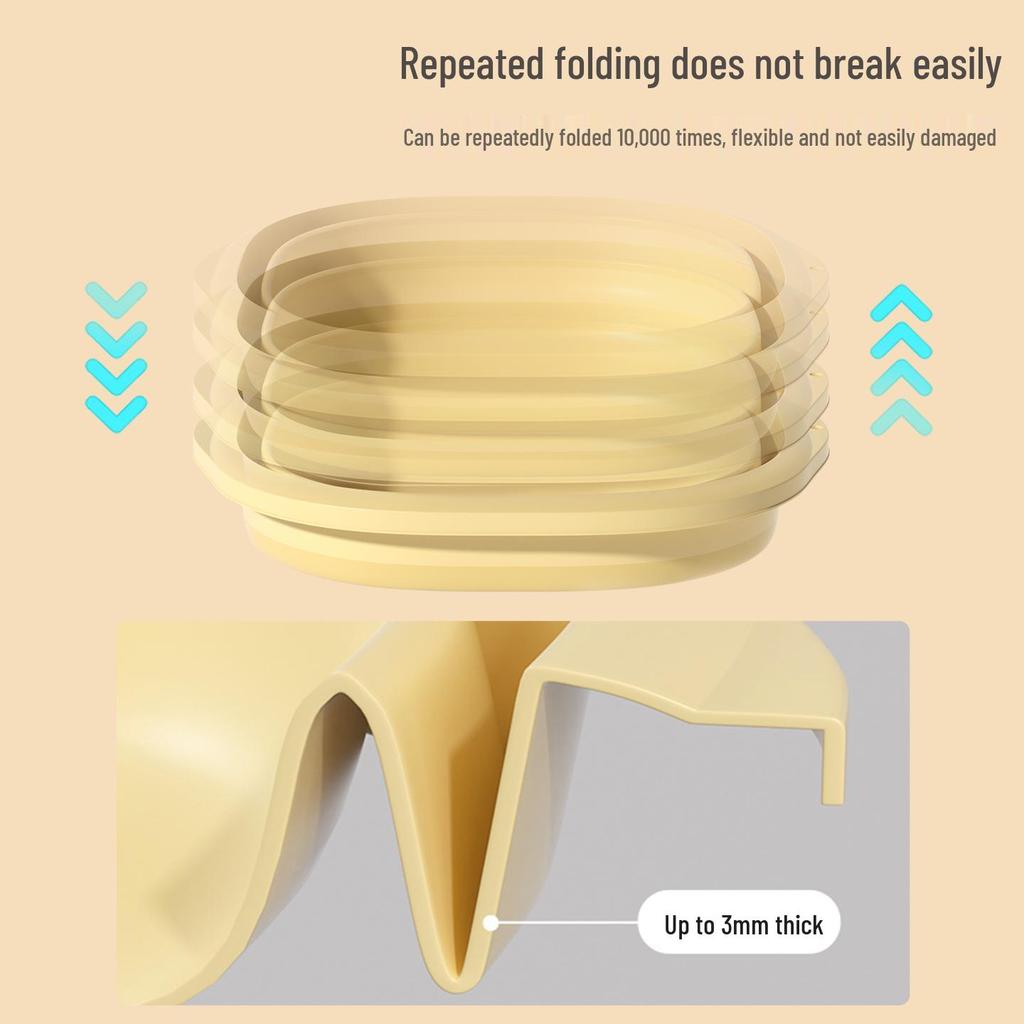 Bassin pliable portable - Durable, Multi-tailles, pour la maison, le voyage, la lessive en dortoir
