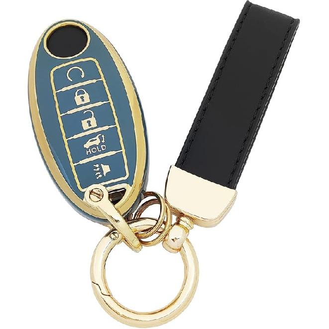 TPU Key Fob Cover fit for Infiniti JX35 Q50 Q60 QX80 for Nissan Altima Murano Pathfinder Maxima Rogue Key Fob