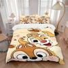 3pcs Set Chip & Dale1pc of Quilt Cover+2pcs of Pillowcase, No Core, Print Bedding, All Seasons Bedroom Setting006