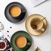 OLOEY Vintage Bone China Coffee Cup & Saucer Set