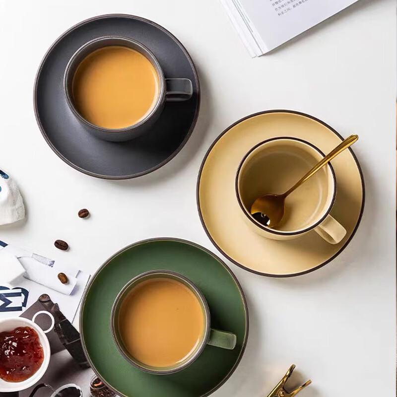 OLOEY Vintage Bone China Coffee Cup & Saucer Set
