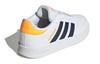 Adidas Neo Breaknet K Synthetic Leather Comfortable Abrasion Resistant Low top Kids' Skateboarding Shoes White Yellow GW2889