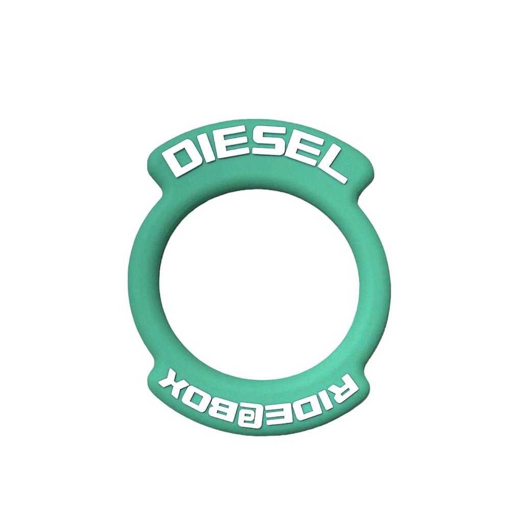 RIDE@BOX Drivstoffpåfyllingsring for dieselkjøretøy, Dobbel merkelapp, Grønn