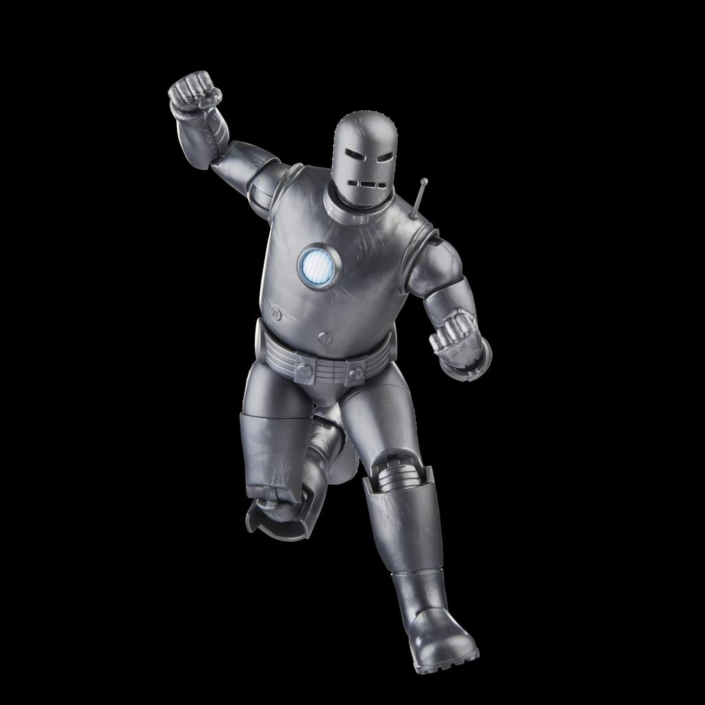 Hasbro Marvel Legends Series Figura de Acción Iron Man Vengadores 60 Aniversario con 6 Auténticas (Modelo 01), 6 pulgadas (15cm) Accesorios, F7061,