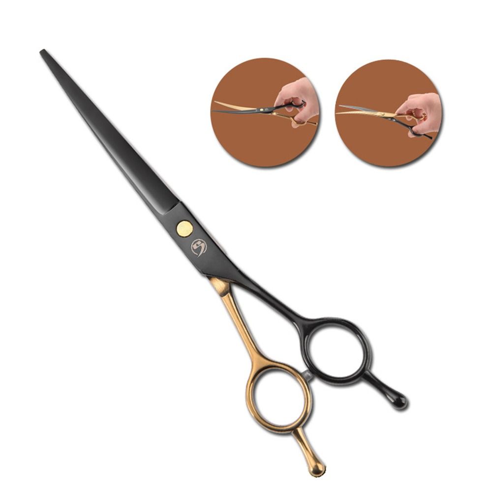 Professional Dog Grooming Scissors Black & Gold Pet Hair Grooming Scissor Thinning Pet Shears  Pet