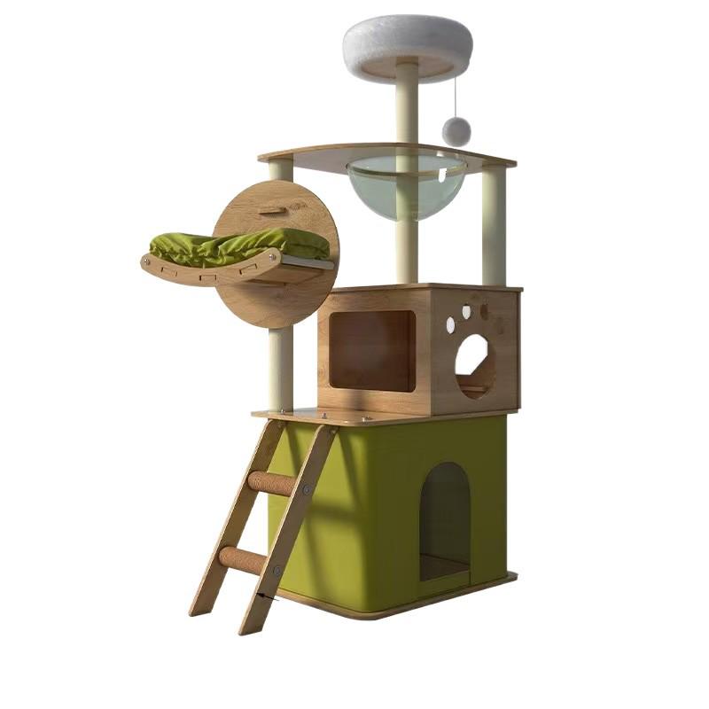 KunMeow Multi-layer Cat Tree with Villa Bed and Scratcher