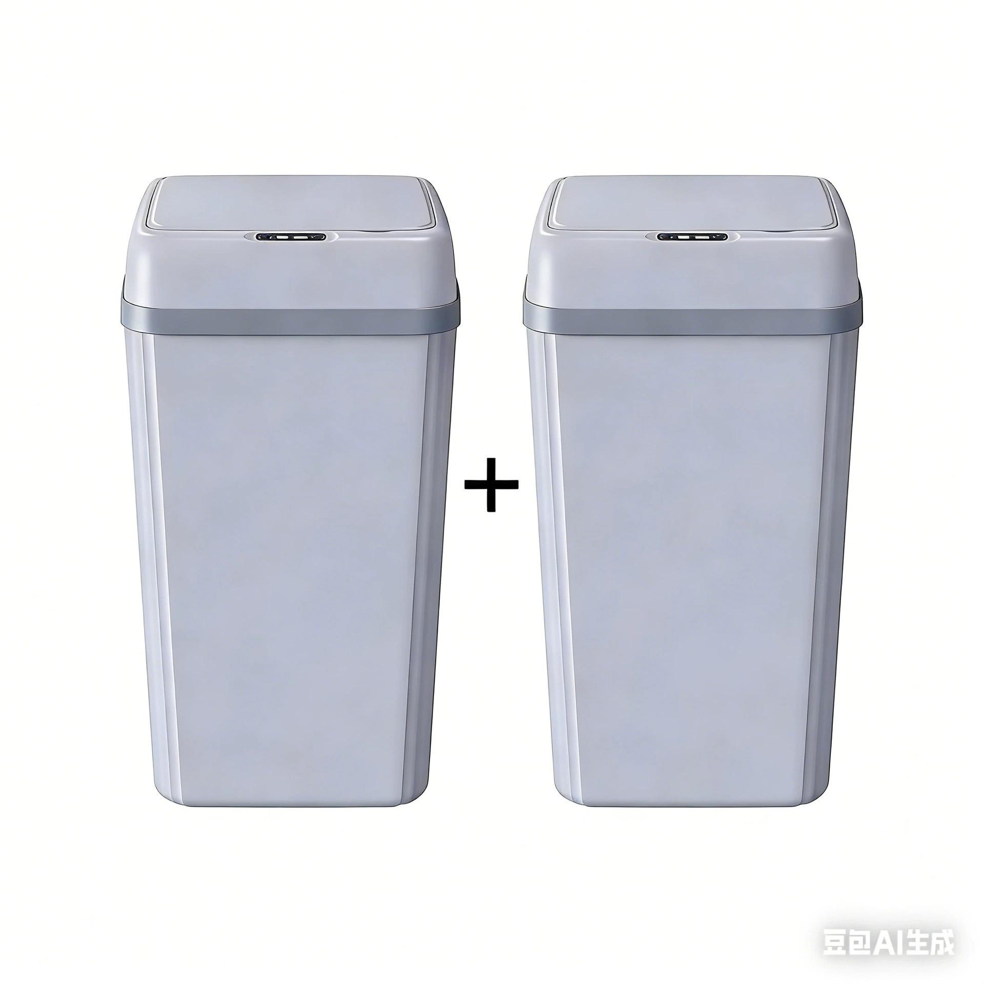 Cubo de basura inteligente con sensor automático para cocina baño sin contacto con tapa