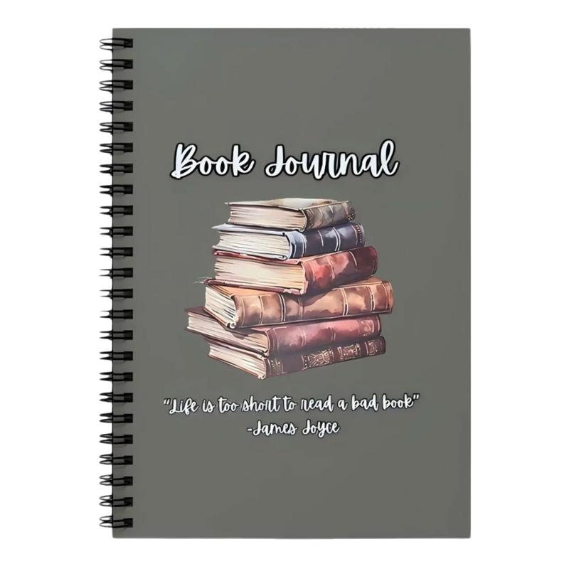 Halloween Journal Leseverfolgungsnotizbuch Tragbarer Twin-Coil-Bindungsplaner Notizblöcke für die tägliche Planung 148x210mm