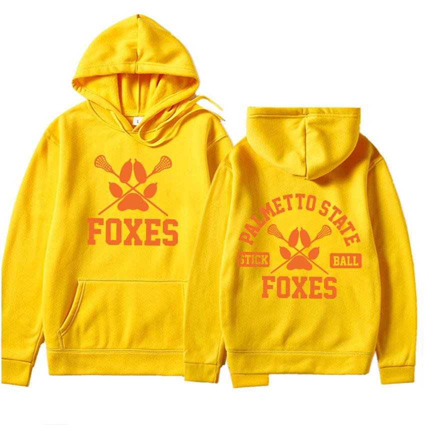 FOXES PALMETTO STATE Print Hoodie Herren Damen Modischer Streetwear Freizeit Trainingsanzug Übergroß Trend Design Lockerer Hoodie