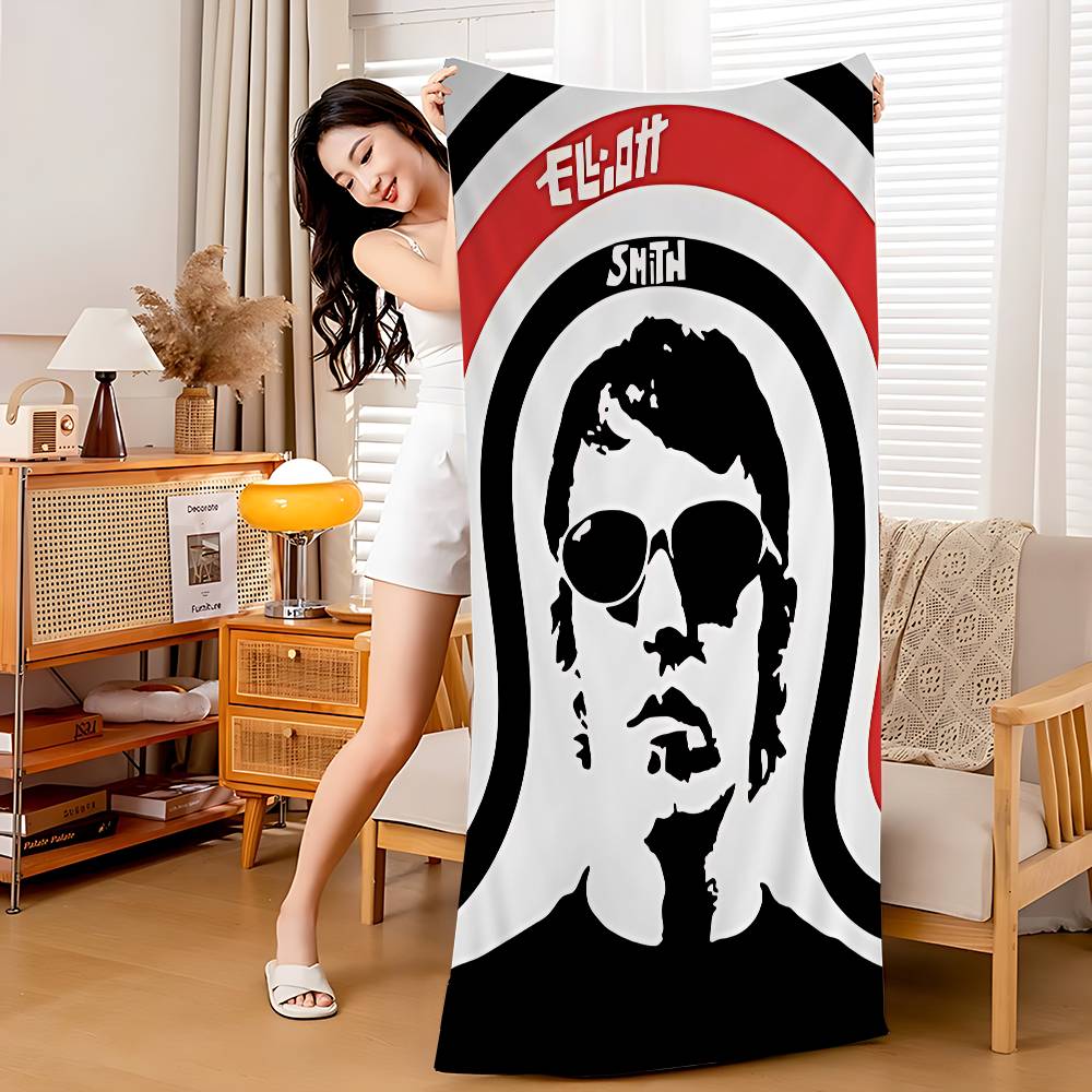 

Singer Elliott Smith Bath Towel Microfiber Soft Water Absorbing Breathable For Girl Kids Decorative Cartoon Beach Towel W40*H60(CM)