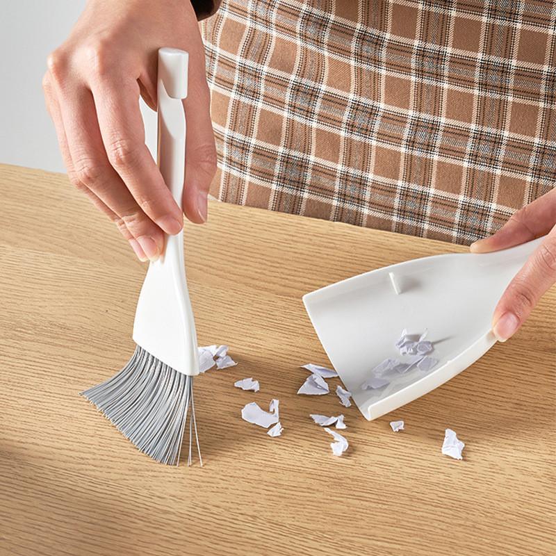 Desktop Pp Compact Cleaning Brush And Dustpan For Small Spaces And Windowsills