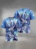 Monster Pattern 3D Printed Children's T-shirt, Boys' Fun Short Sleeved Top