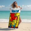 Personalized customized proof beach towel with Untitled Dance pattern - soft, absorbent,quick-drying,perfect swimming,camping&bathing