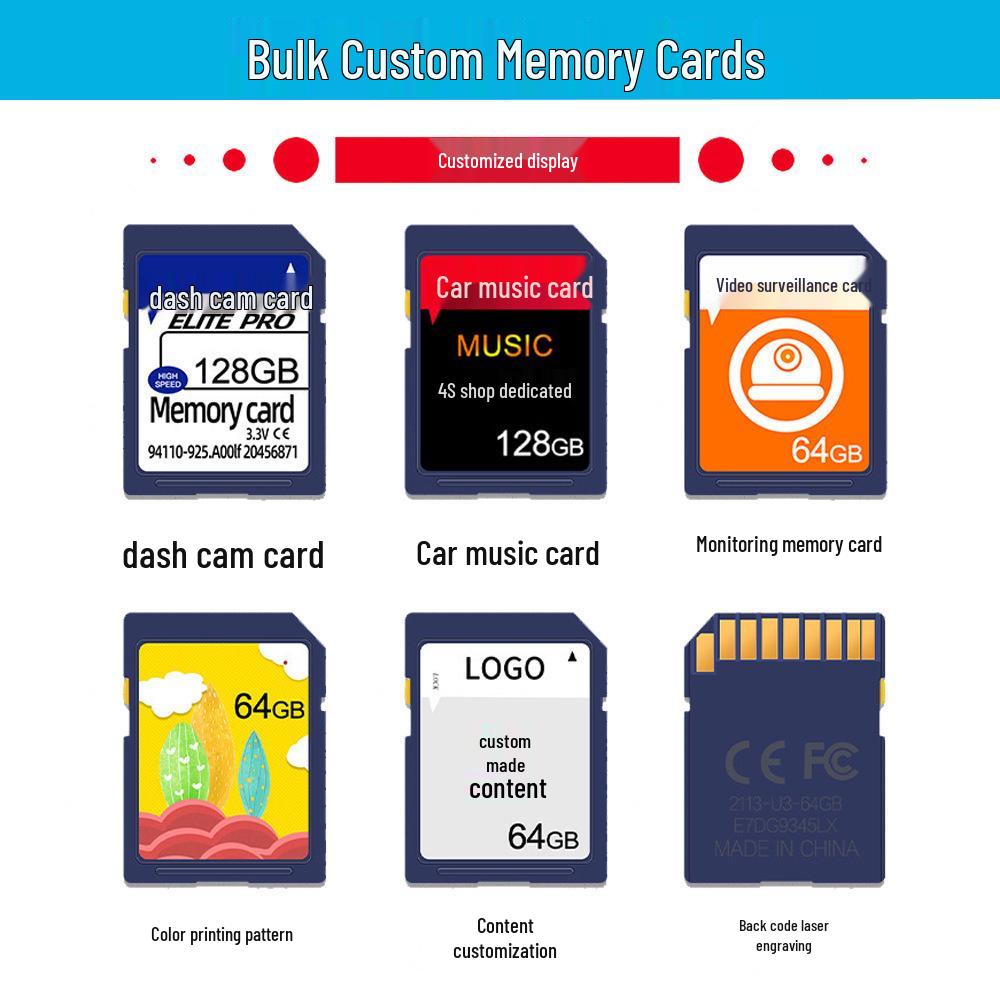 Children's Digital Camera SD Card: 32GB, 64GB, 128GB U3 Industrial-Grade High-Speed Memory