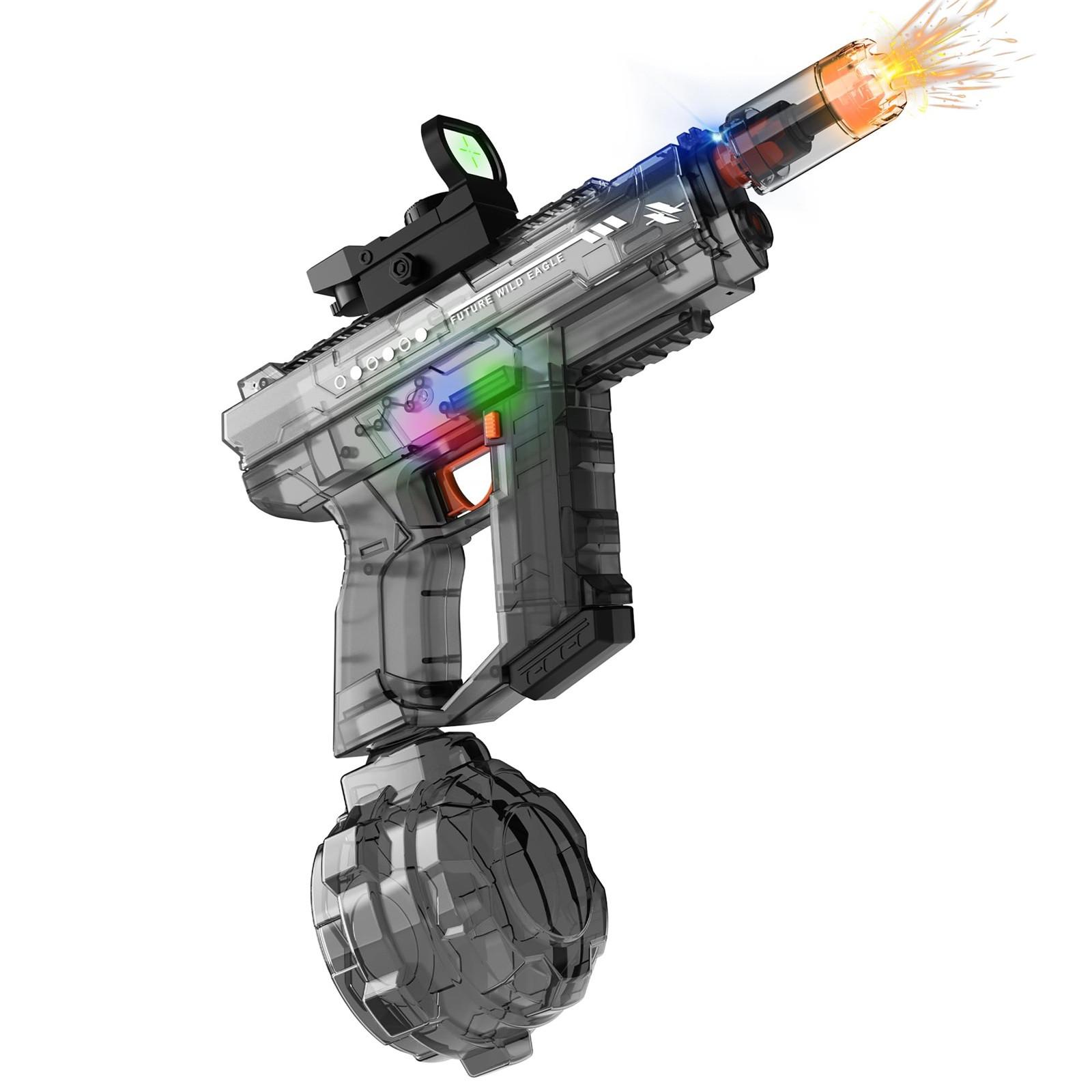 

Электрическая водная игрушка для взрослых и детей, светящийся автоматический игрушечный водяной пистолет, большая емкость 800 куб. см, дальний радиус действия 26-33 фута One Size