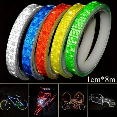 1 Roll Reflective PVC Tape for Bicycles and Motorcycles DIY Decorative Rim Tape for Street Motor Scooters