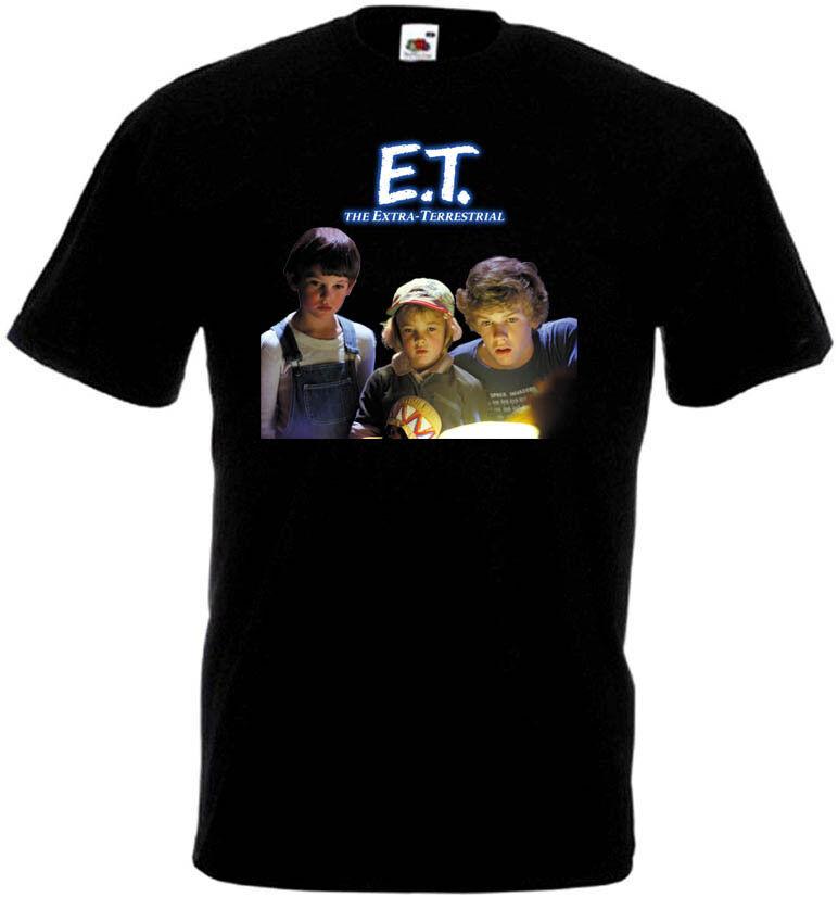 26 E.T. Extra Terrestrial v9 T shirt black movie poster all sizes S-5XL Unisex T-Shirt